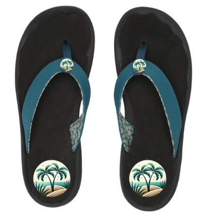 Swaying Palms Flip Flops